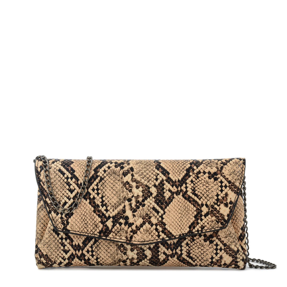 AMPHORA - Cartera fiesta cotty pequeña beige oscuro