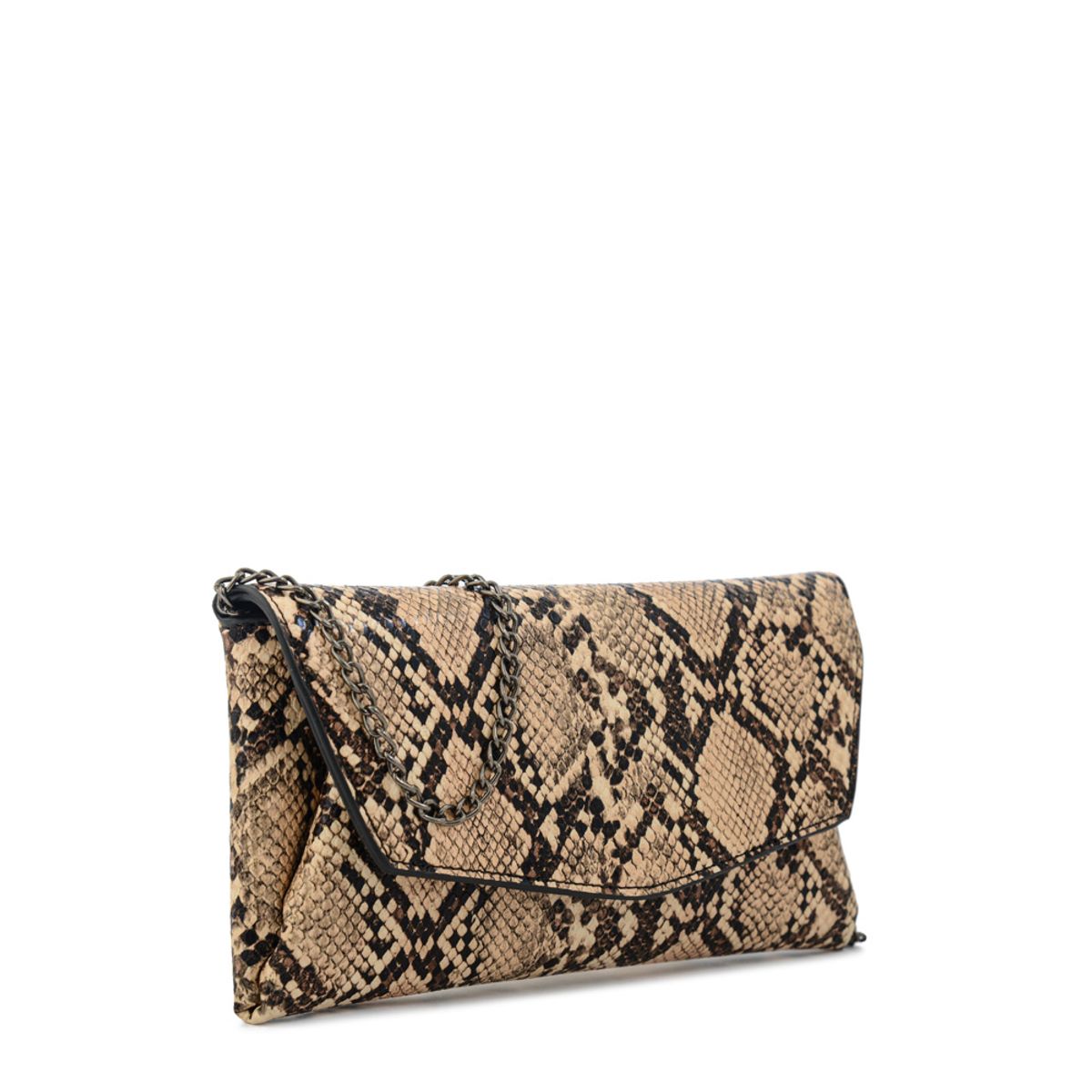 AMPHORA - Cartera fiesta cotty pequeña beige oscuro