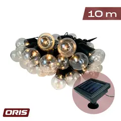 ORIS - Guirnalda Luces Decorativas Solares Terraza Patio Kiosclub