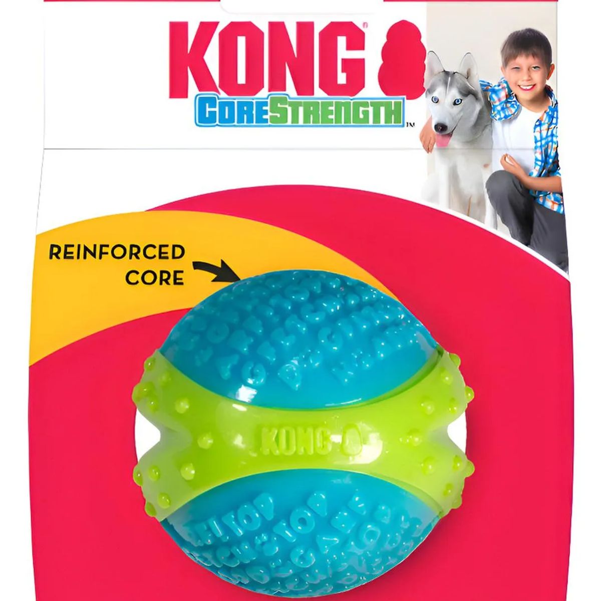 KONG - Kong Corestrength Ball L Pelota Juguete Dental Con Textura