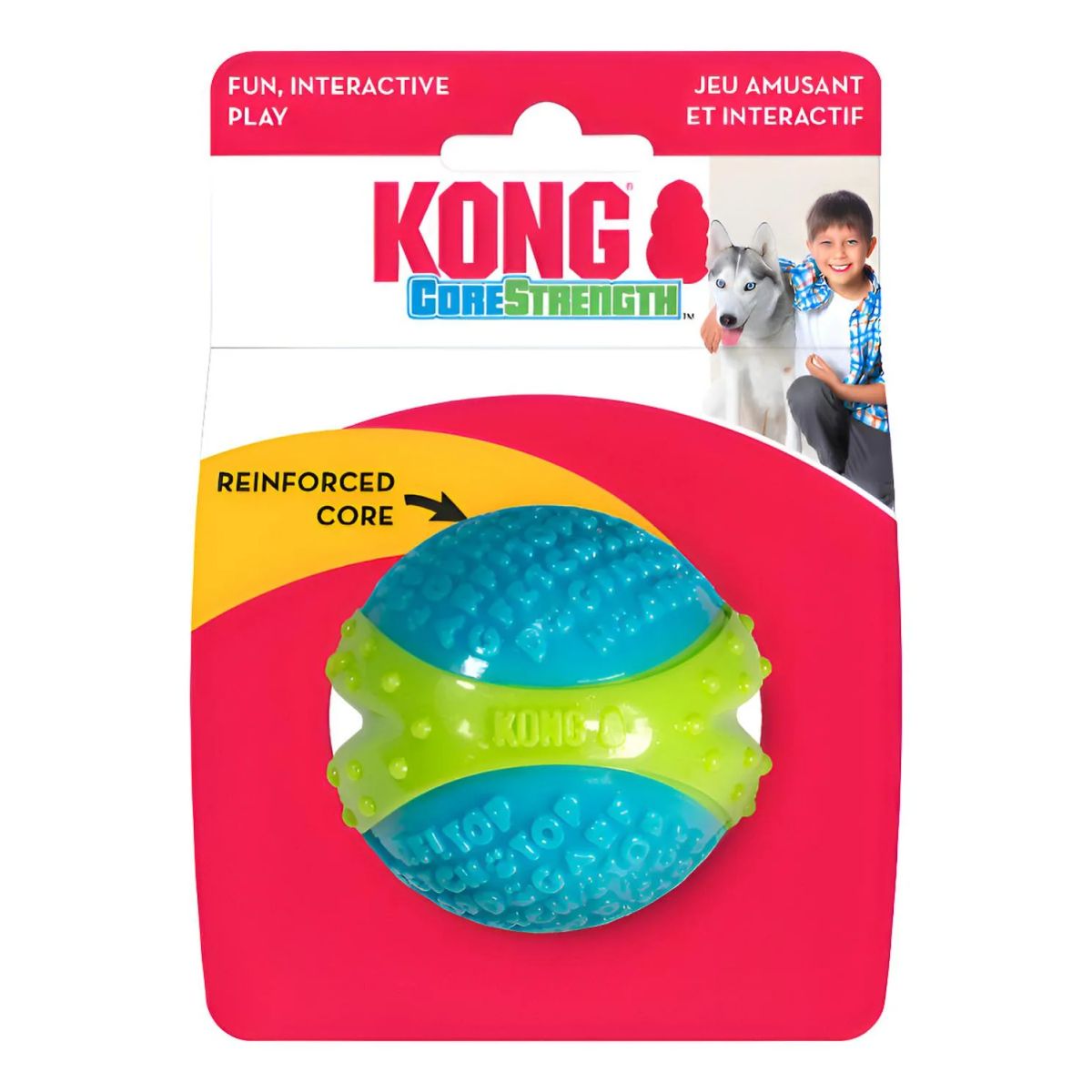 KONG - Kong Corestrength Ball L Pelota Juguete Dental Con Textura