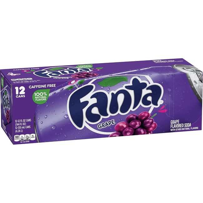 FANTA - Bebidas Uva Lata Fanta 12 x 355 ml