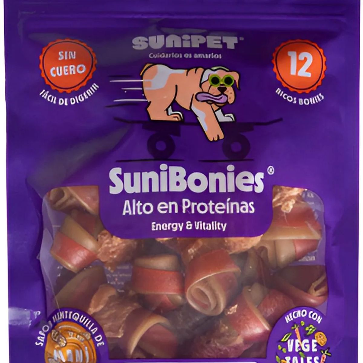 SUNIPET - Sunipet Snack Para Perros Sunibonies Alto En Proteínas 216g