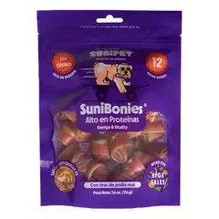 SUNIPET - Snack Para Perros Sunibonies Alto En Proteínas 216g