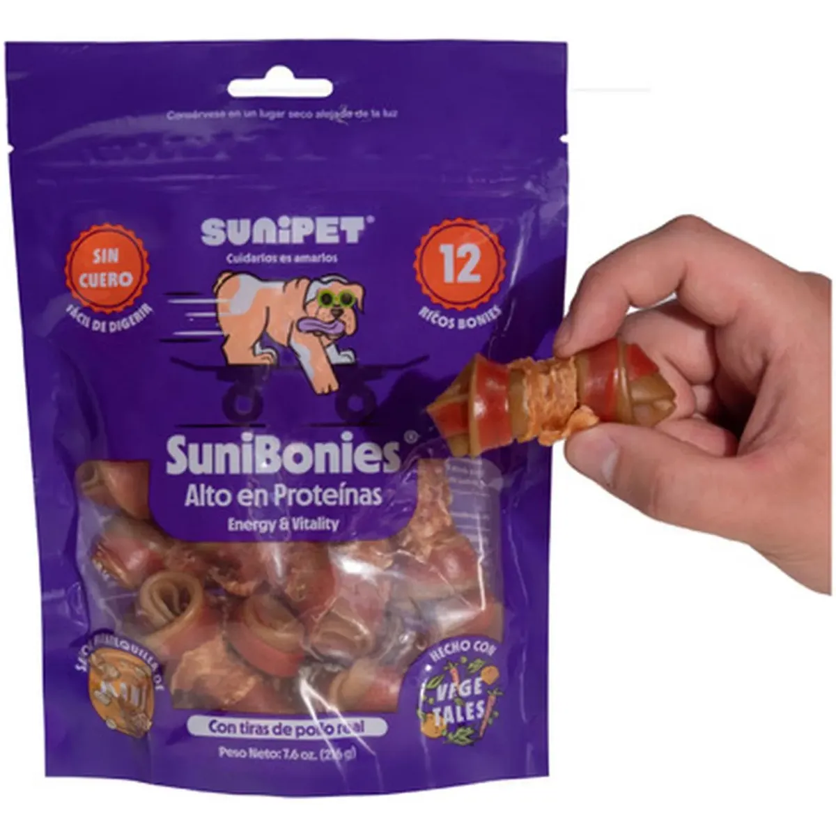 SUNIPET - Sunipet Snack Para Perros Sunibonies Alto En Proteínas 216g