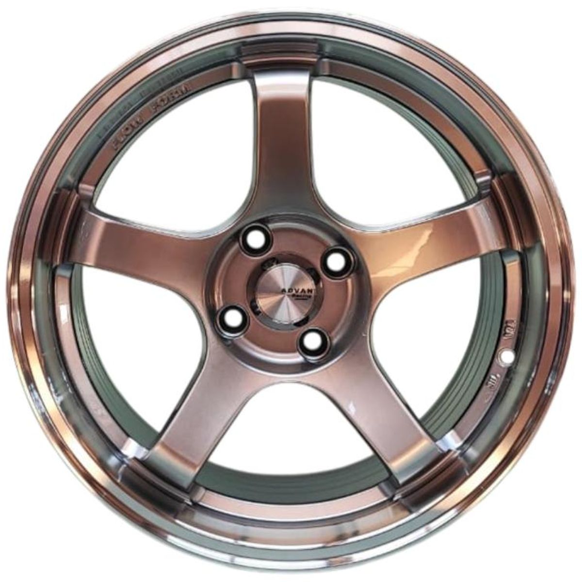 GENERICO - Juego de Llantas 16X75 4x100 Et30 Hyper Black machine lip 512 CHB