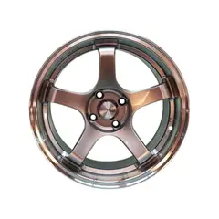 GENERICO - Juego de Llantas 16X75 4x100 Et30 Hyper Black machine lip 512 CHB