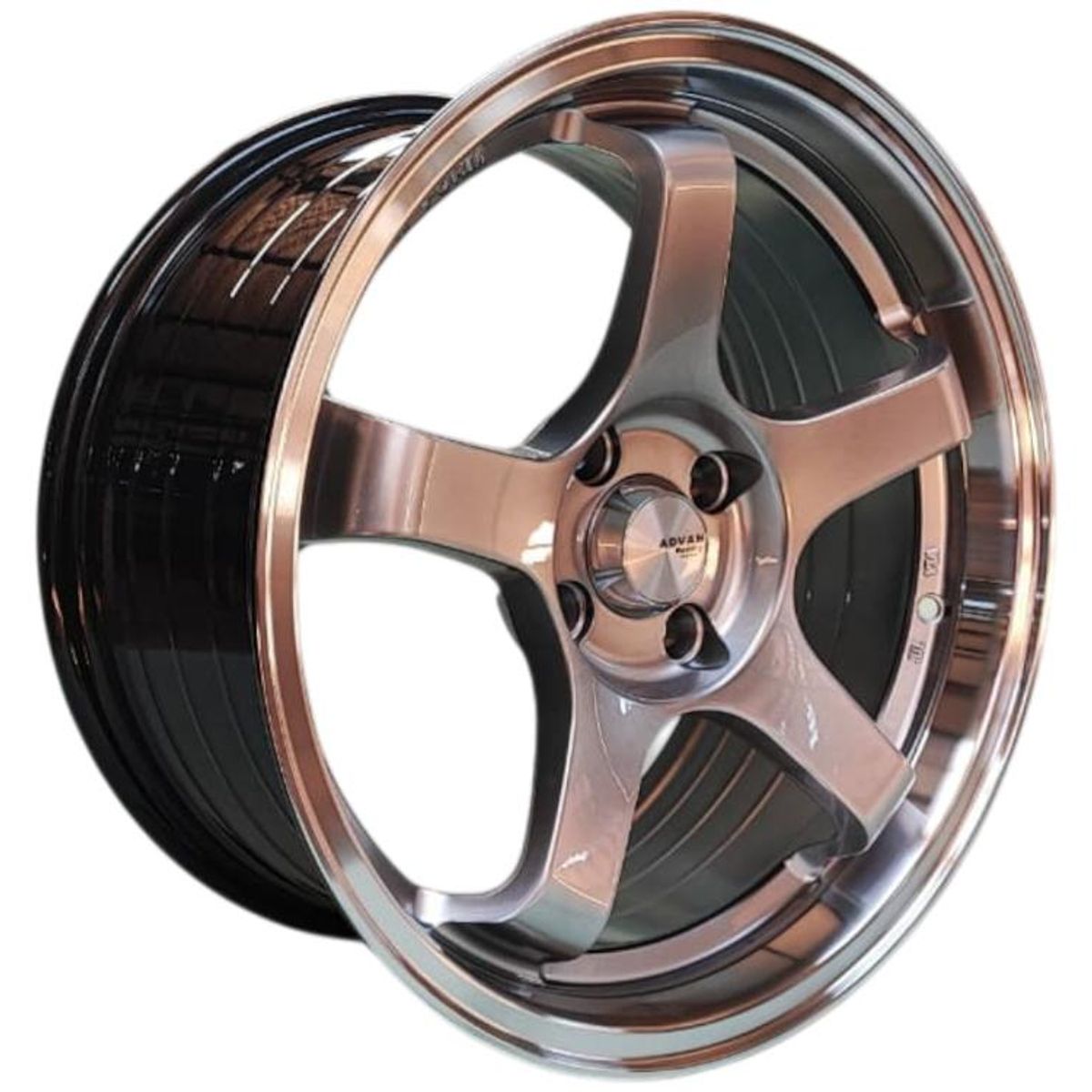 GENERICO - Juego de Llantas 16X75 4x100 Et30 Hyper Black machine lip 512 CHB