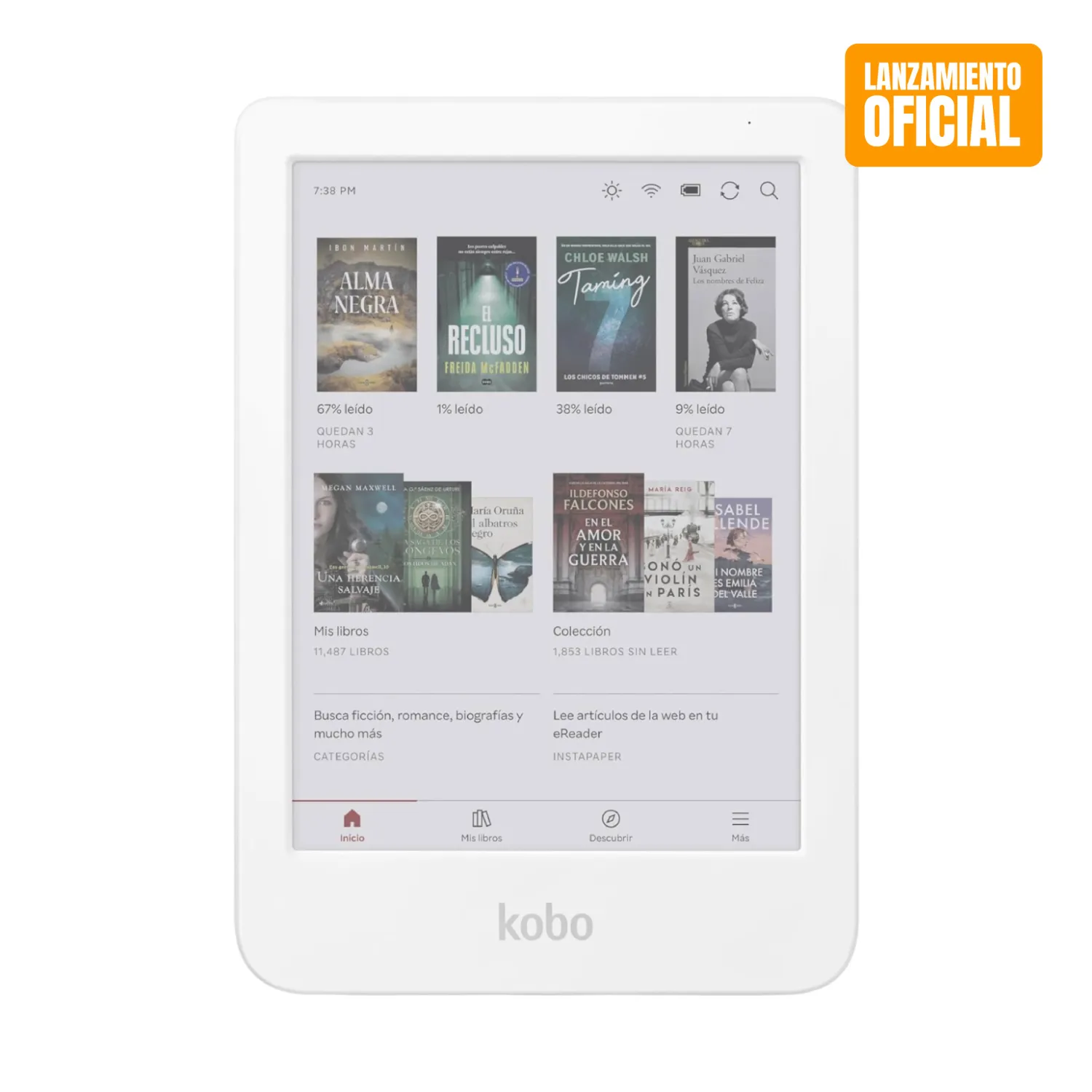 KOBO Lector E Reader Kobo Clara Colour HD 6 Waterproof 16GB Blanco