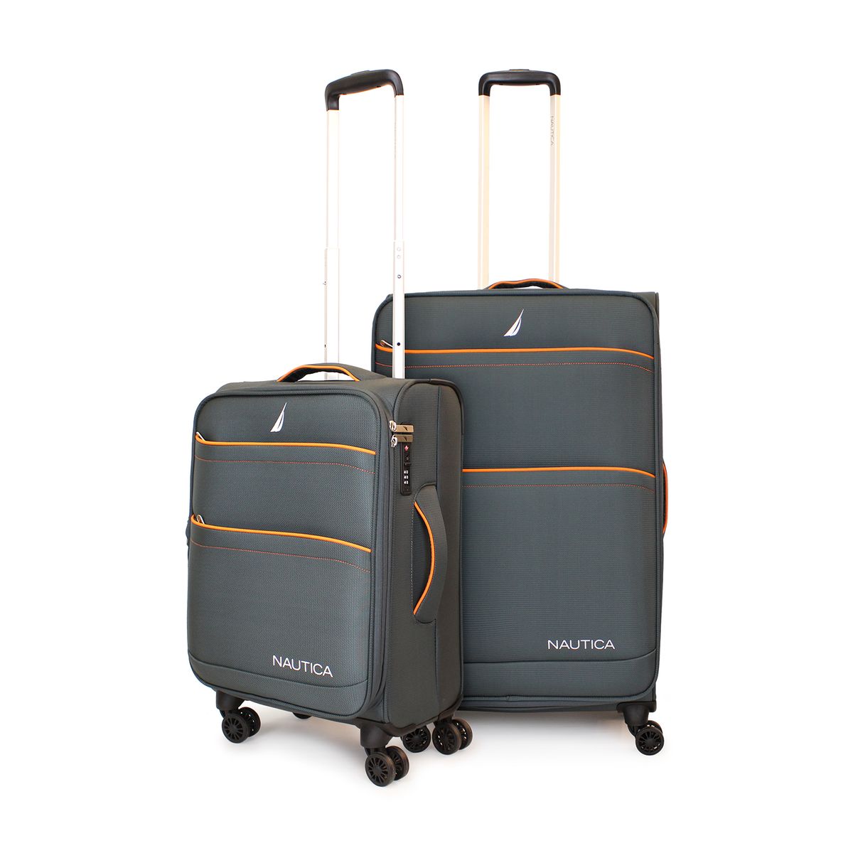 NAUTICA - Pack 2 maletas de tela S+M Nautica Lisboa 10k y 20k gris
