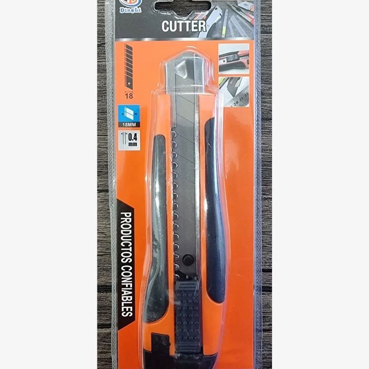 METALFER - Cuchillo Cartonerocorta Cartón 18mm