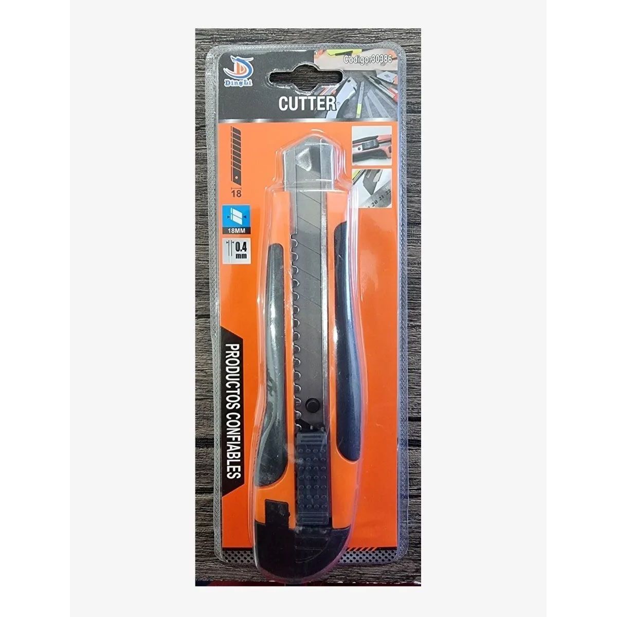 METALFER - Cuchillo Cartonerocorta Cartón 18mm