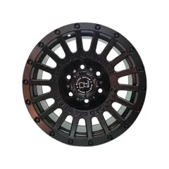 GENERICO - Juego de Llantas 16X8 6x1397 Et0 Matt Black 605 FSB