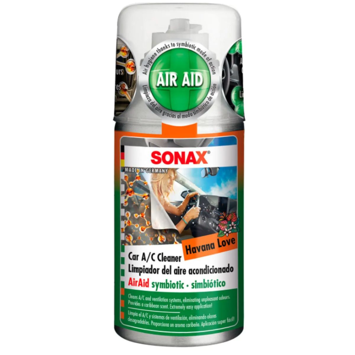 SONAX - Limpiador de Aire Acondicionado aroma Havana Lover Sonax 100 Ml.