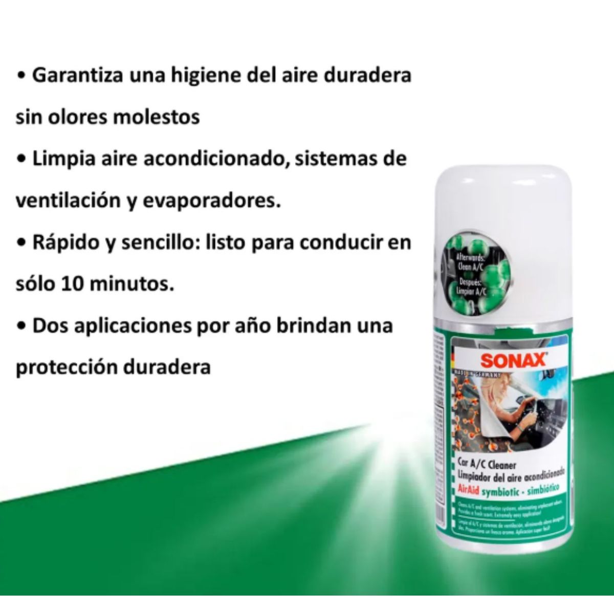 SONAX - Limpiador de Aire Acondicionado aroma Havana Lover Sonax 100 Ml.