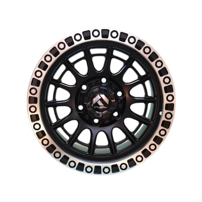 GENERICO - Juego de Llantas 16X8 6x1397 Et0 Matt Black machine line DX022