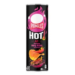 PRINGLES - Papas Fritas Hot Smokin BBQ Ribs 160 g