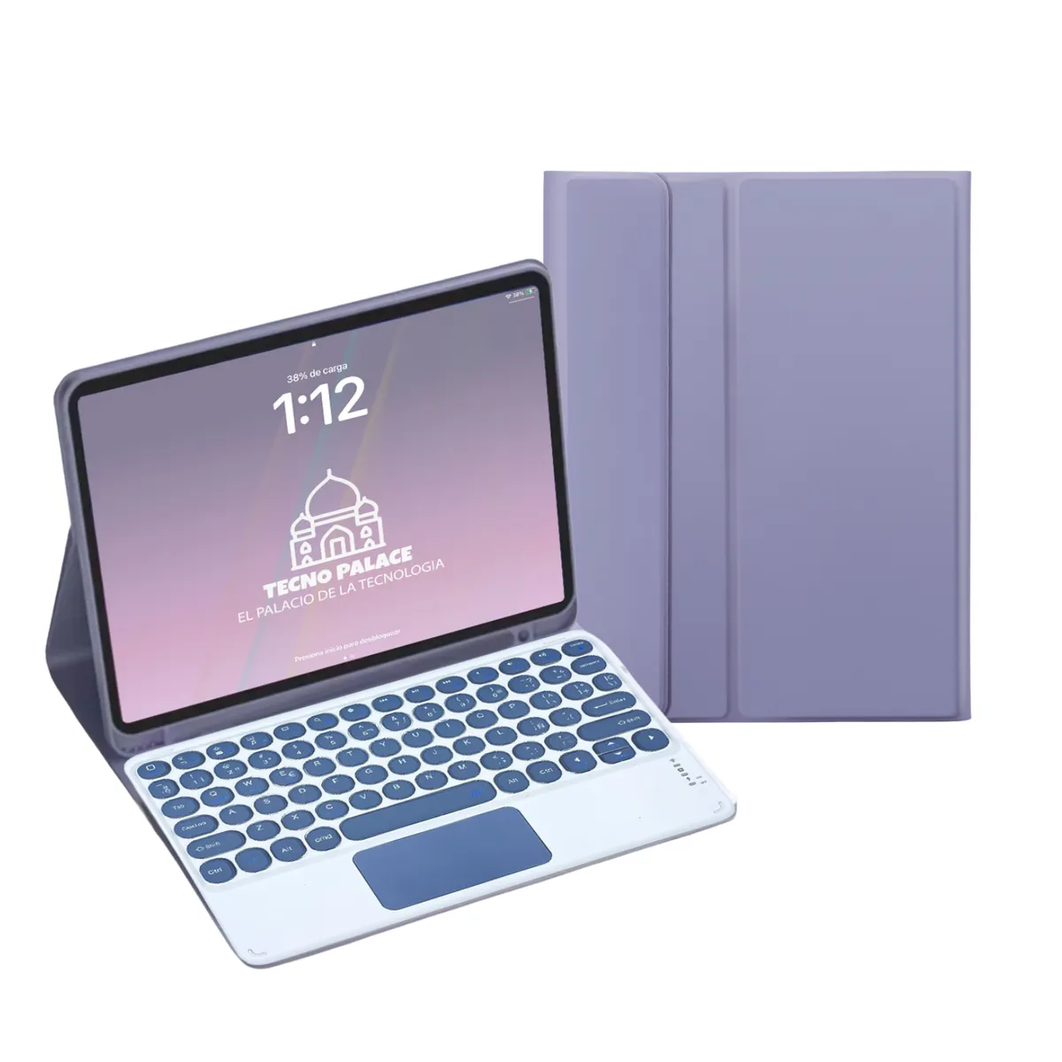 GENERICO - Fundas Con Teclado TouchPad 2.0 Para iPad A16 (11Gen) / 10 Gen - letra Ñ