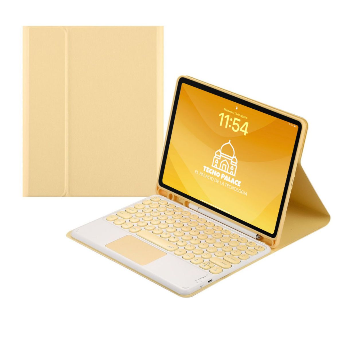 GENERICO - Funda Con Teclado TouchPad 2.0 Para iPad Pro 11 M4 / M5 - Letra Ñ
