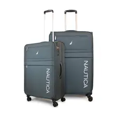 NAUTICA - Pack 2 maletas blanda de tela M+L Munich 20k y 23k gris
