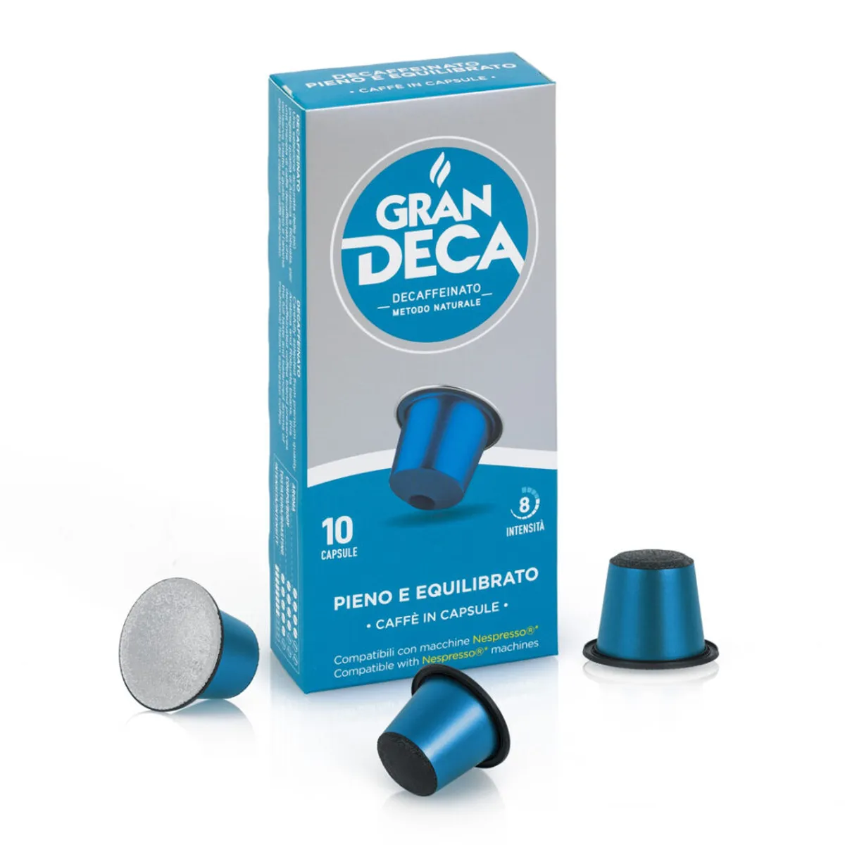 GRAN DECA - Café en Cápsulas Descafeinado para Nespresso Gran Deca 10 un