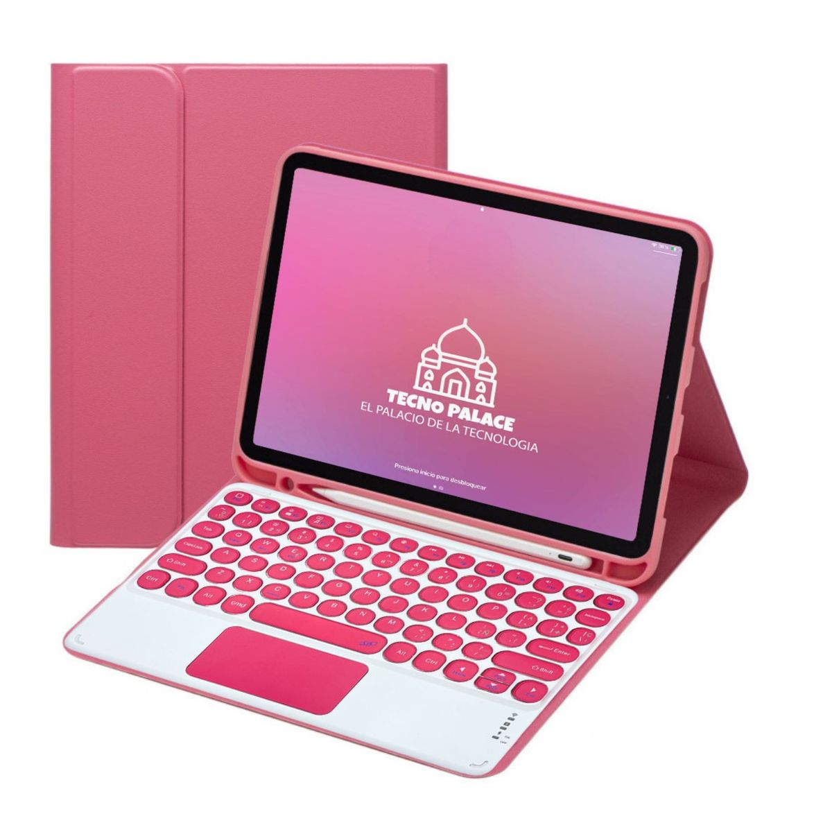 GENERICO - Funda Teclado TouchPad 2.0 Galaxy Tab S11-S10Lite-S10Fe-S9-S9Fe-S8-S7- Letra Ñ