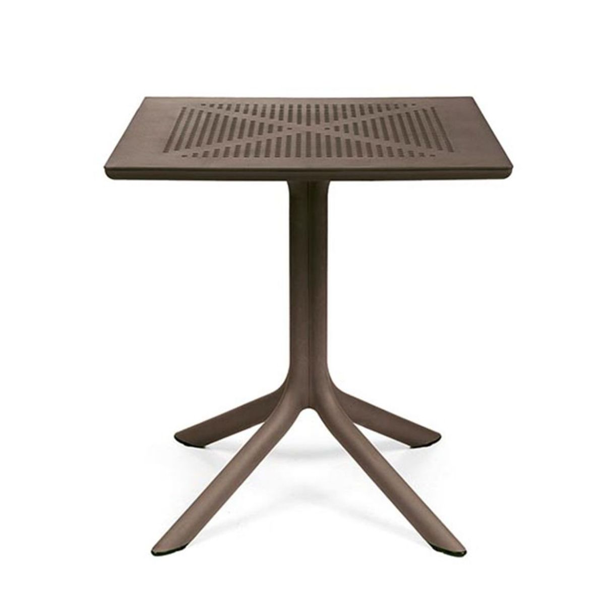 HABITA2 CHILE - Mesa Exterior Polipropileno Marrón 80x80 cm