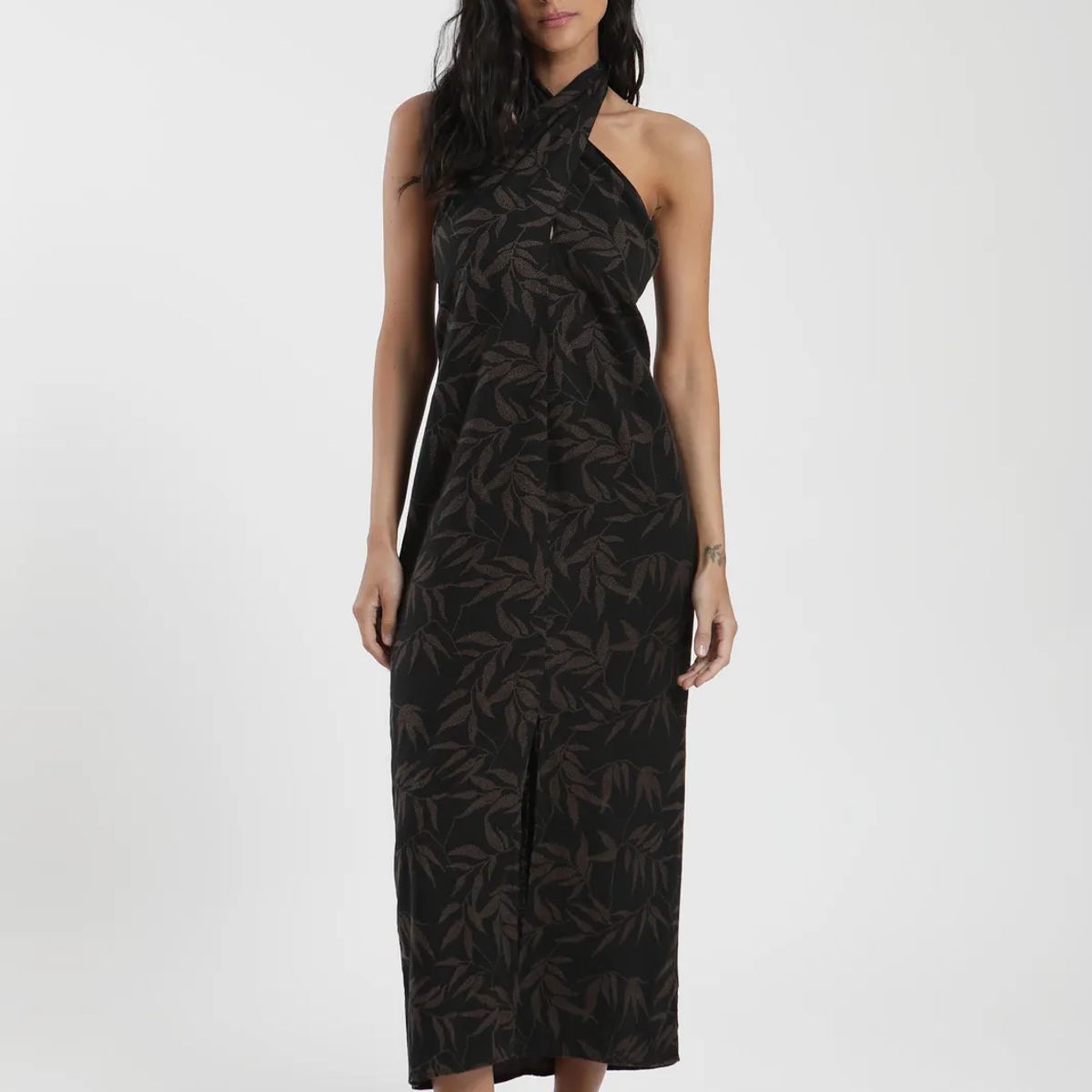FROENS - Vestido Largo Cross Mujer Froens - Lino