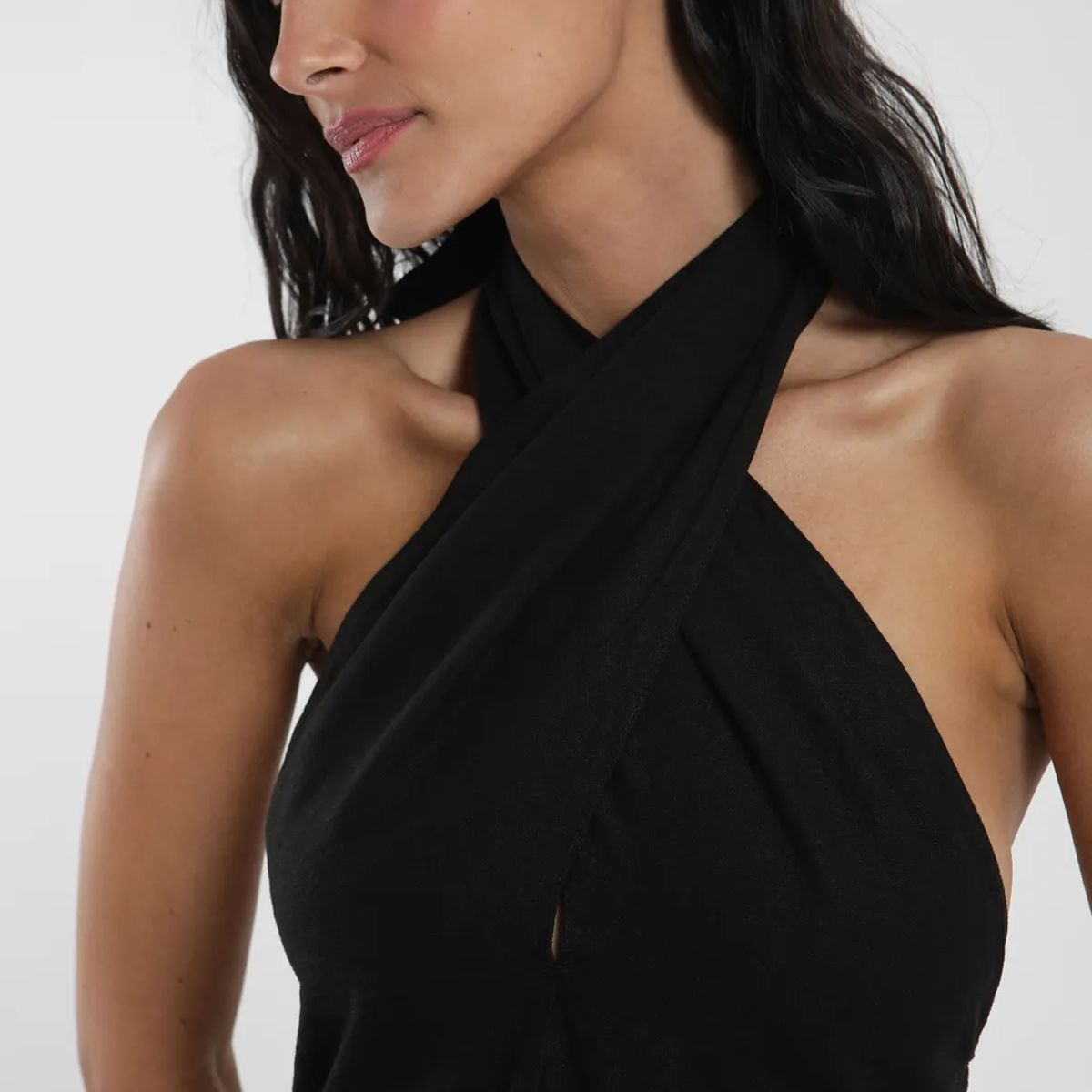 FROENS - Vestido Largo Cross Mujer Froens - Lino