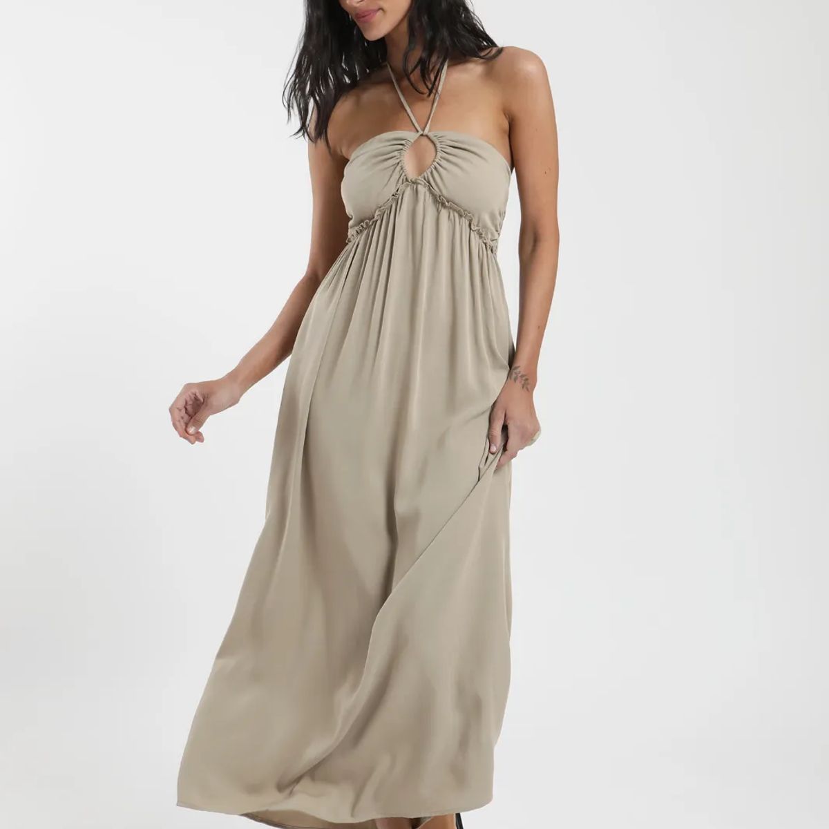 FROENS - Vestido Largo Tropic Mujer Froens - Viscosa