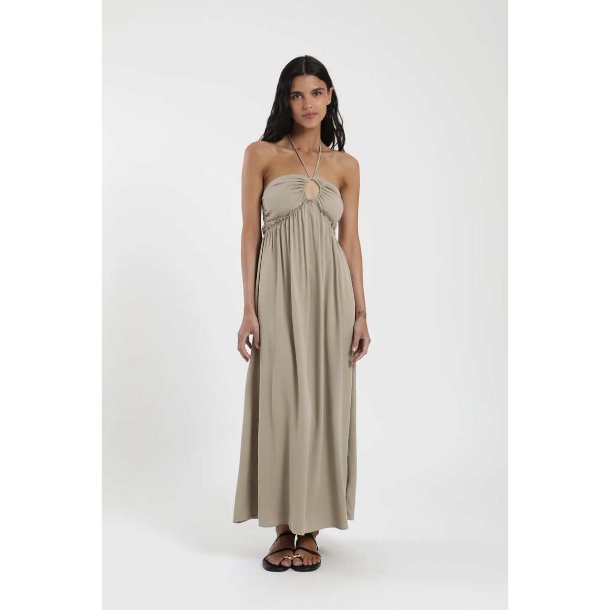 FROENS - Vestido Largo Tropic Mujer Froens - Viscosa