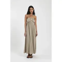FROENS - Vestido Largo Tropic Mujer - Viscosa