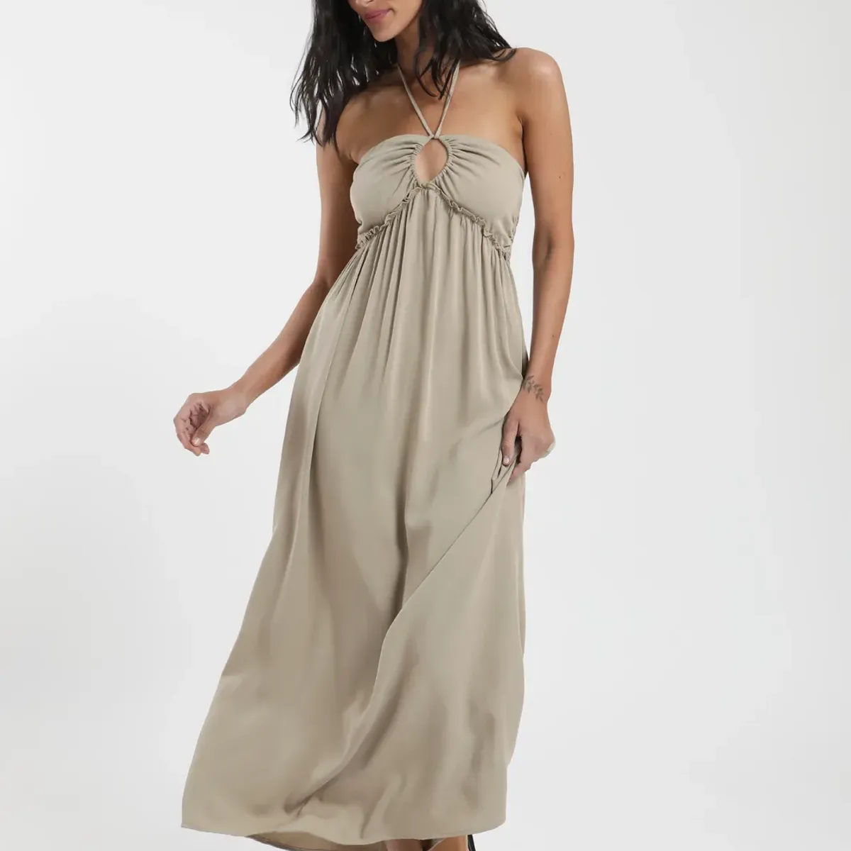 FROENS - Vestido Largo Tropic Mujer Froens - Viscosa