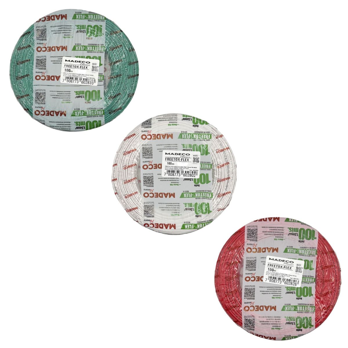 NACIONAL - Cable Eva 4mm Libre De Halógeno (pack 3 Rollos De 100mts)