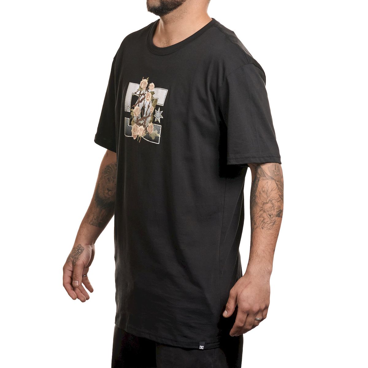 DC SHOES - Polera Hombre Rose And Thorn Star Negro Dc Shoes