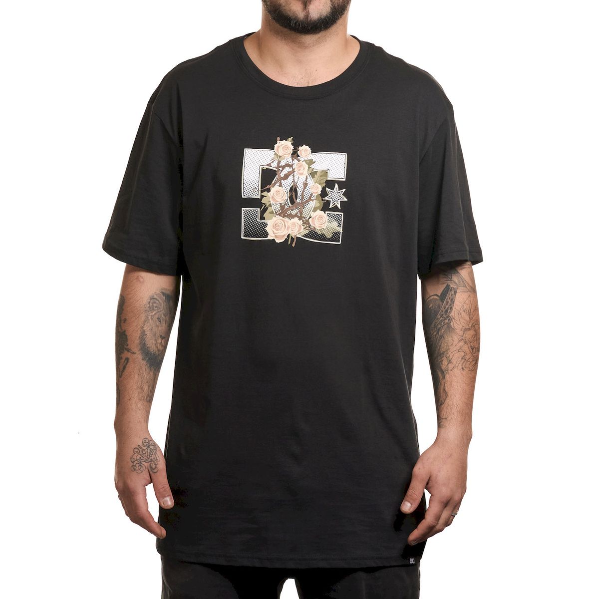 DC SHOES - Polera Hombre Rose And Thorn Star Negro Dc Shoes