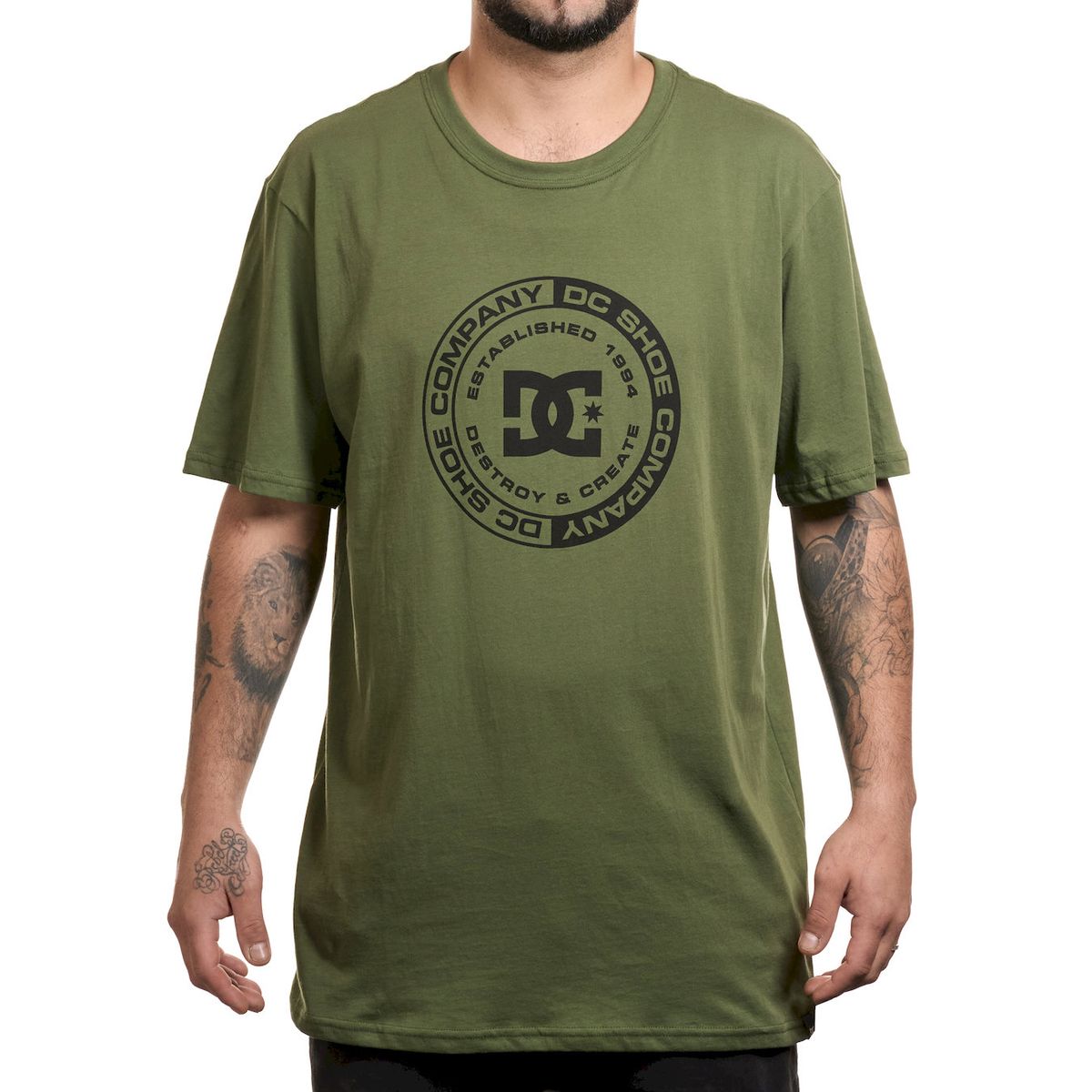 DC SHOES - Polera Hombre Corpo Verde Dc Shoes
