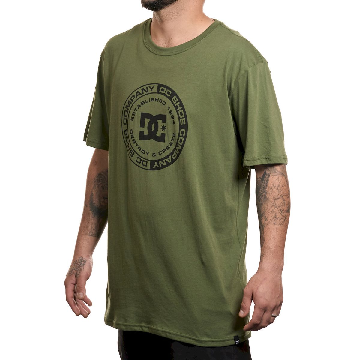DC SHOES - Polera Hombre Corpo Verde Dc Shoes