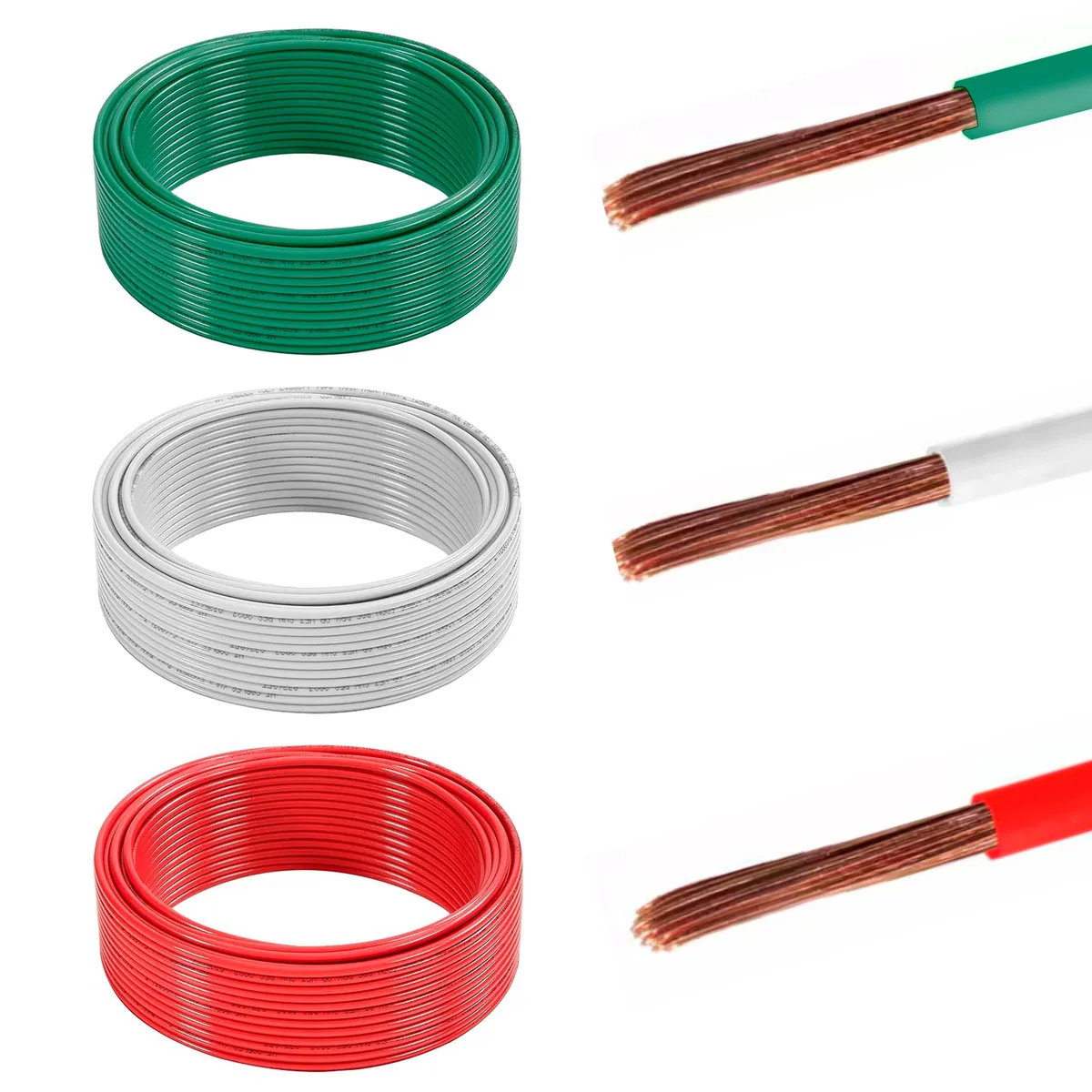 NACIONAL - Cable Eva 4mm Libre De Halógeno (pack 3 Rollos De 10mts)