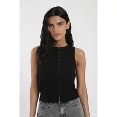 FROENS - Polera Sin Mangas Olympia Mujer - Algodón Organico