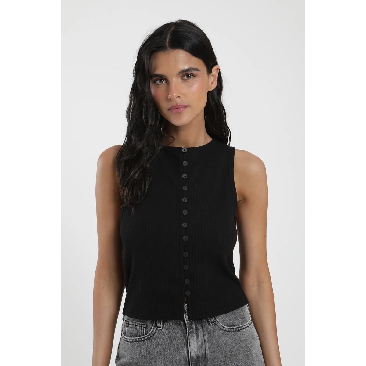 FROENS - Polera Sin Mangas Olympia Mujer Froens - Algodón Organico