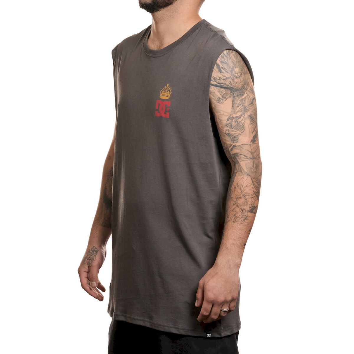 DC SHOES - Polera Hombre Hills Tank Gris Oscuro Dc Shoes