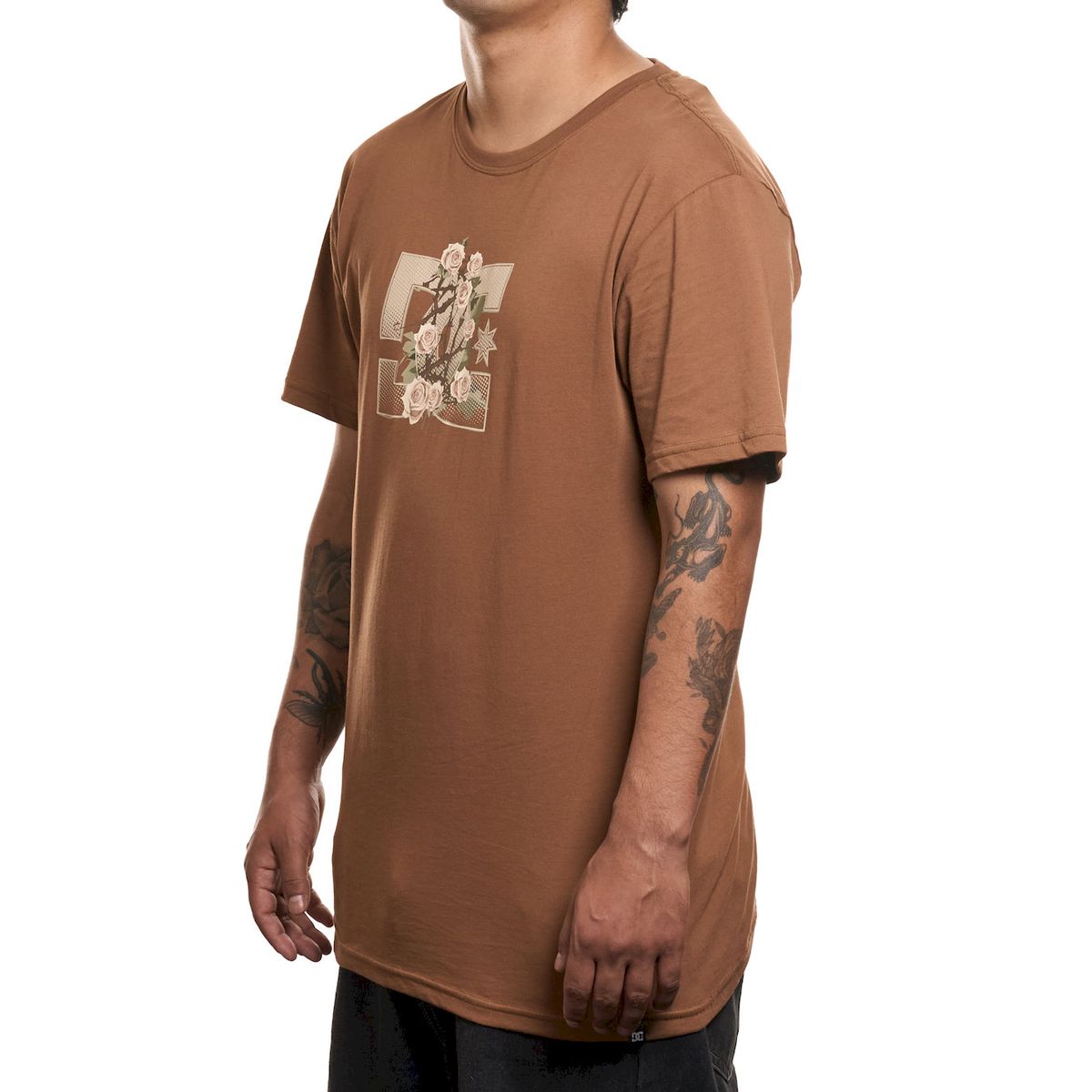 DC SHOES - Polera Hombre Rose And Thorn Star Café Dc Shoes