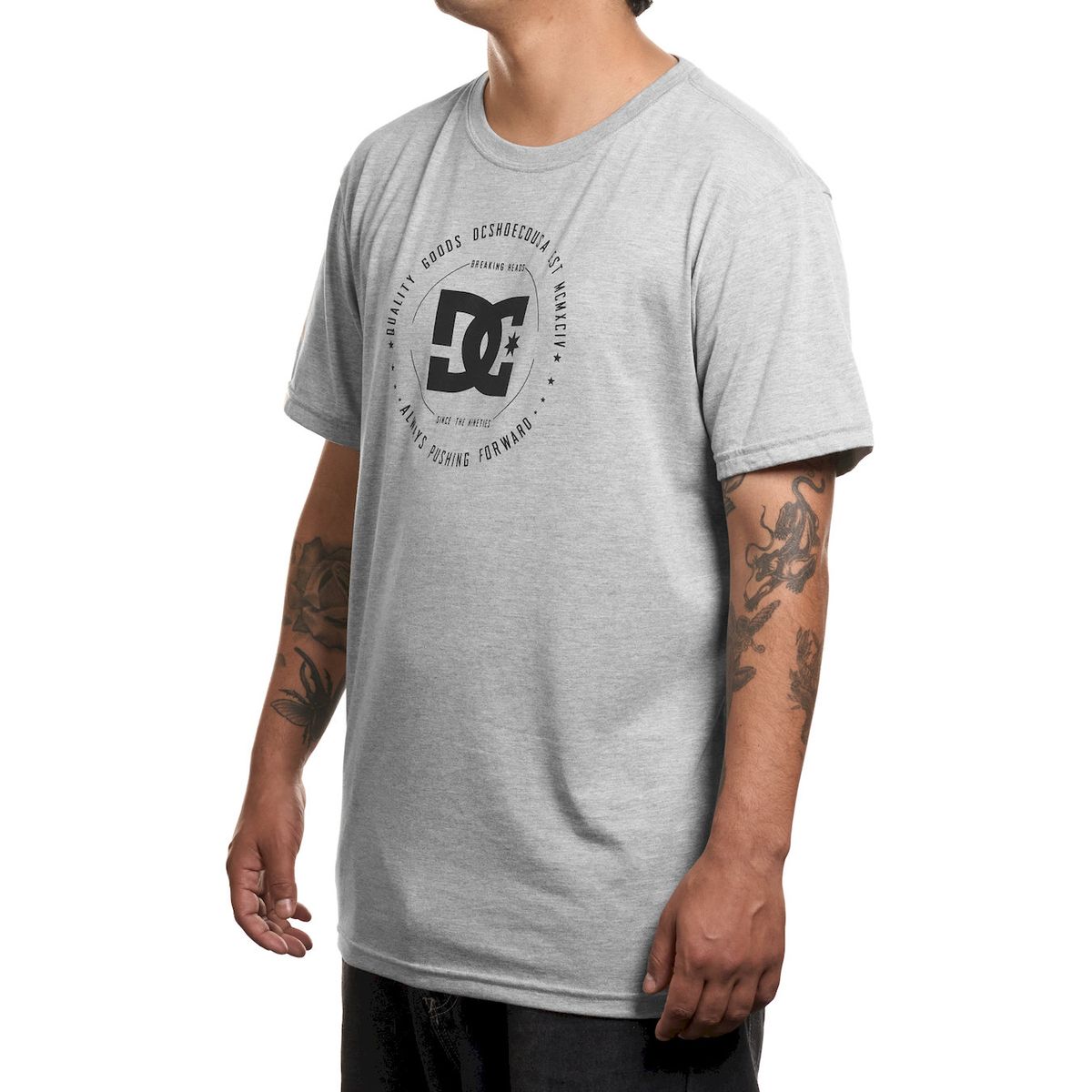 DC SHOES - Polera Hombre DC Shoes Rebuilt 2 Gris Oscuro