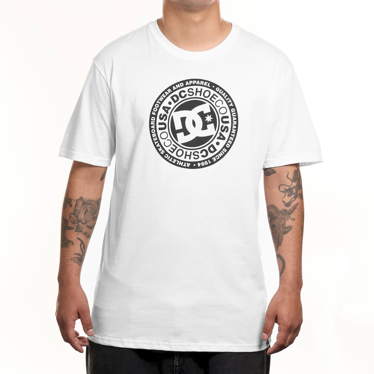 DC SHOES - Polera Hombre Circle Star Blanco Dc Shoes