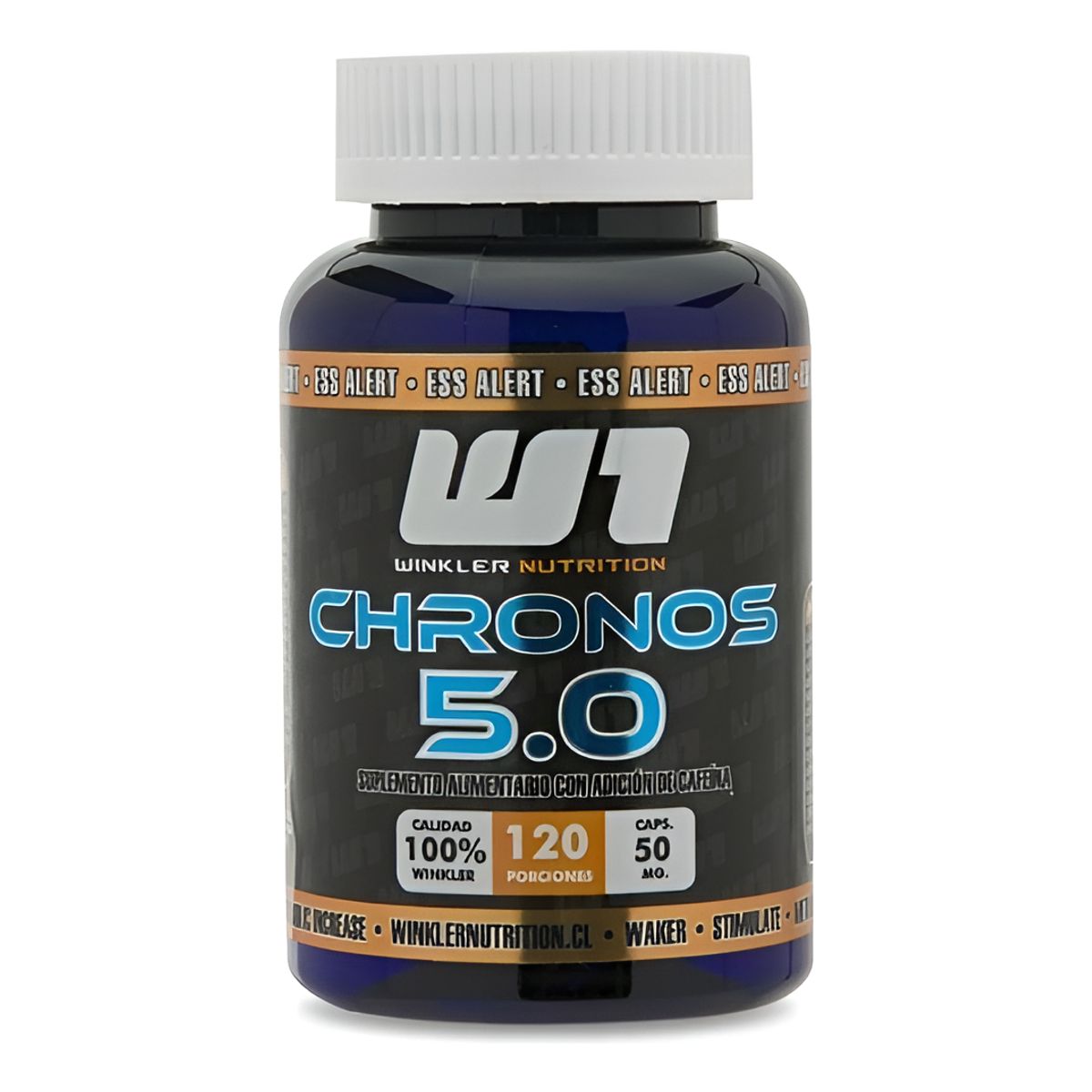 WINKLER NUTRITION - Cafeína Chronos 5.0 50 Mg. 120 Cáps. Winkler Nutrition