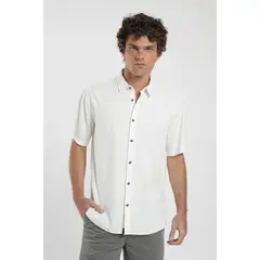 FROENS - Camisa Texture Hombre - Algodón Organico