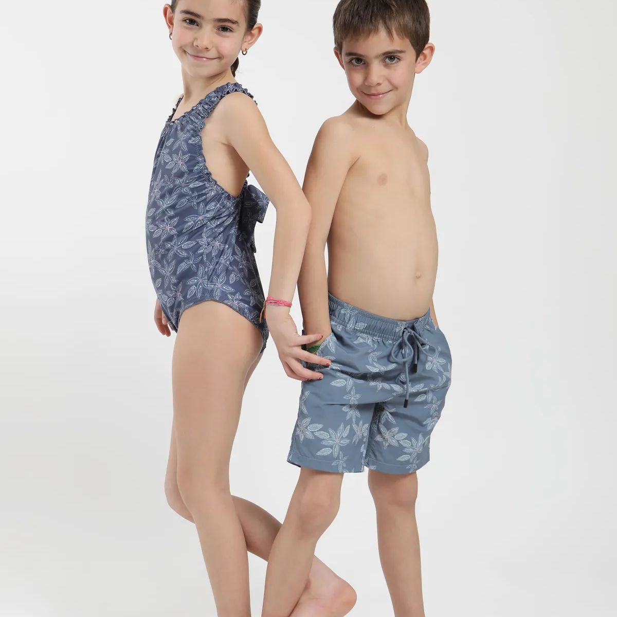 FROENS - Traje de Baño Kids Classic Girl Hojas