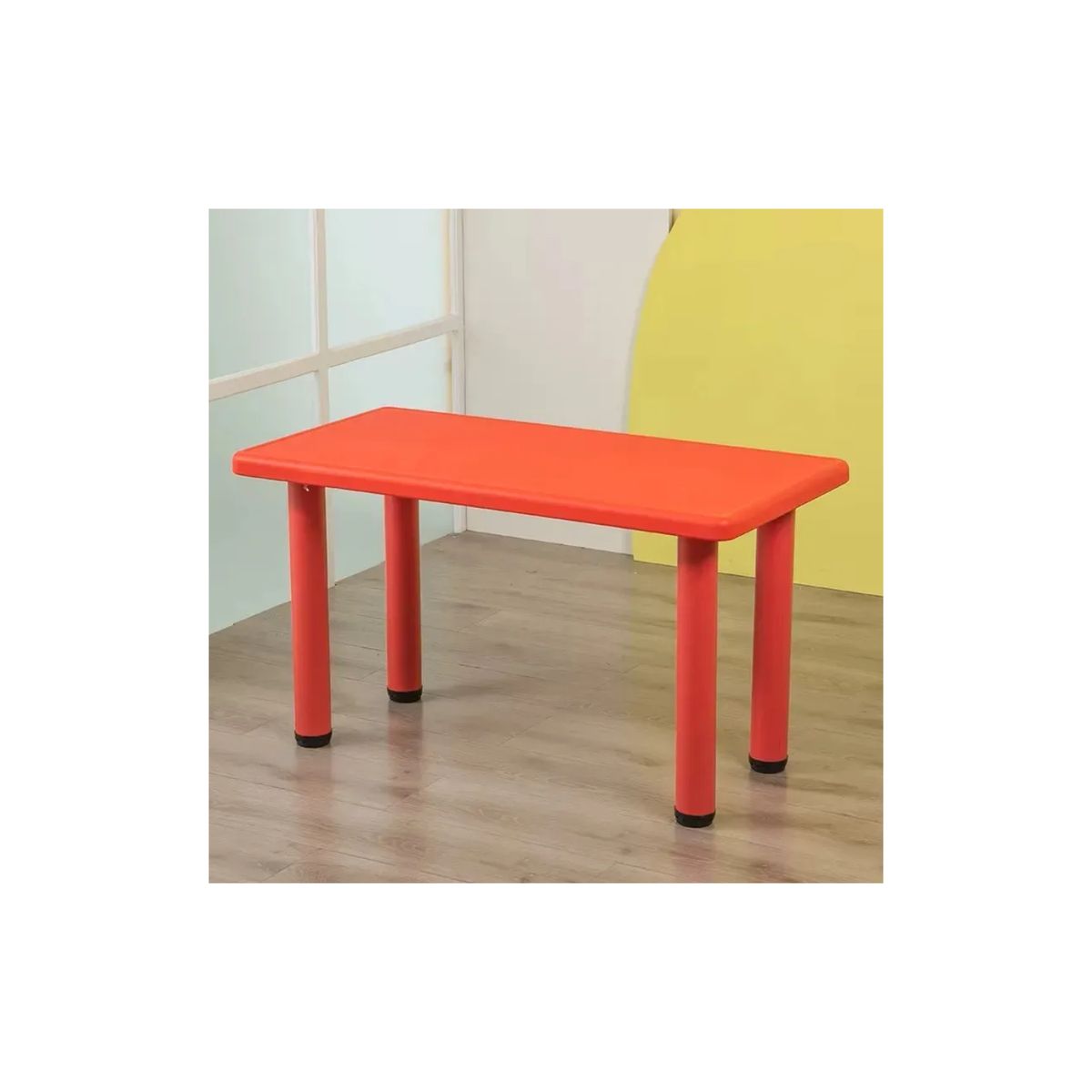 Mesa Plastica Infantil Rectangular Mesas Niños 120x50cm Rojo, marca GENERICO - Foto 2