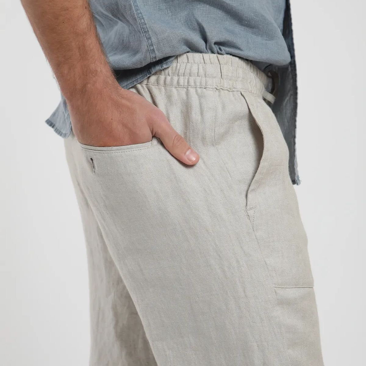 FROENS - Pantalon Lino Hombre -Lino